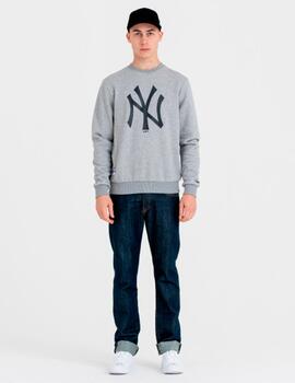 Sudadera Crew NEW ERA TEAM LOGO NEW YORK YANKEES - Heather