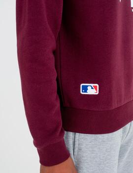 Sudadera Crew NEW ERA TEAM LOGO NEW YORK YANKEES - Burgundy