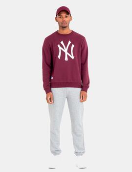 Sudadera Crew NEW ERA TEAM LOGO NEW YORK YANKEES - Burgundy