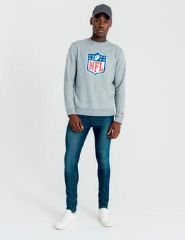 Sudadera Crew NEW ERA TEAM LOGO NFL - Heather Grey