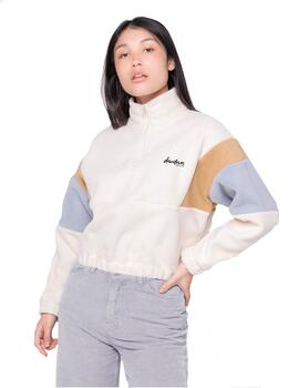 Sudadera Crew KAOTIKO POLAR MIA- Ivory/Steel