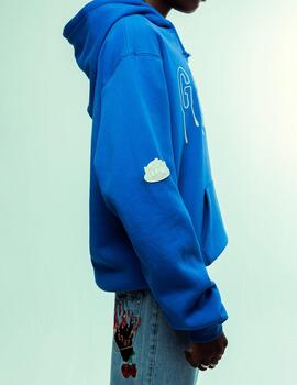 Sudadera Capucha GRIMEY BACK AT YOU VINTAGE - Royal Blue