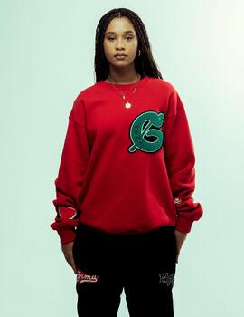 Sudadera Crew GRIMEY NABLUS VINTAGE - Dark Red