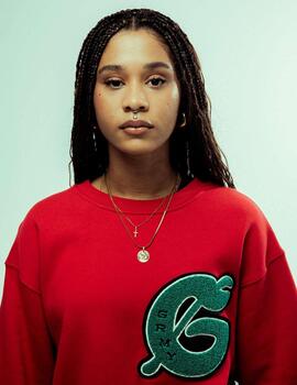 Sudadera Crew GRIMEY NABLUS VINTAGE - Dark Red