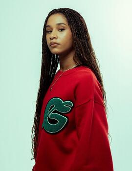 Sudadera Crew GRIMEY NABLUS VINTAGE - Dark Red