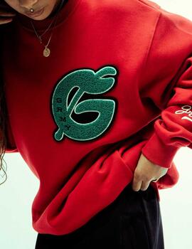 Sudadera Crew GRIMEY NABLUS VINTAGE - Dark Red
