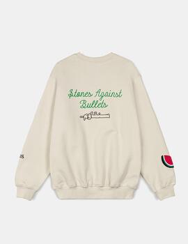 Sudadera Crew GRIMEY NABLUS VINTAGE - White