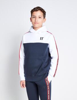 Sudadera Jr 11 COLOUR BLOCK TAPED - Navy / White