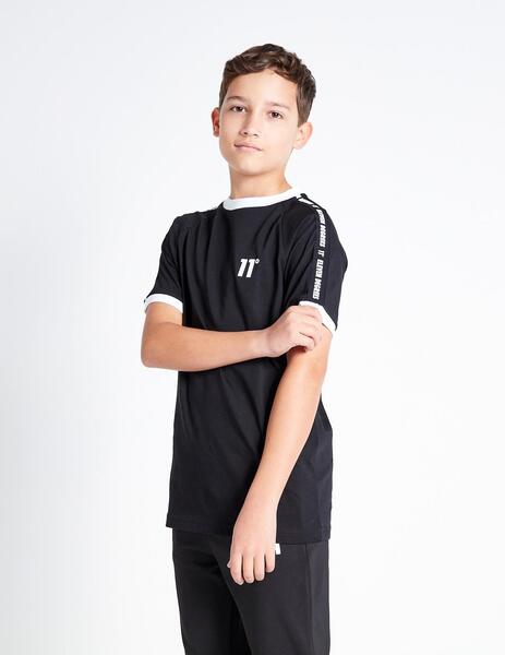 Camiseta Jr 11 TAPED RINGER - Black