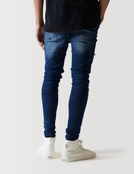 Pantalón 11 DEGREES SUSTAINABLE DISTRESSED - Blue Black Od