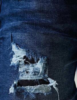 Pantalón 11 DEGREES SUSTAINABLE DISTRESSED - Blue Black Od
