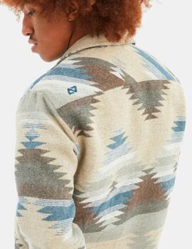 Camisa HYDROPONIC  HOPI - Ecru Blue Navajo
