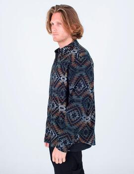Camisa HURLEY PORTLAND ORGANIC FLANNEL - Bronzed