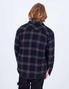 Camisa HURLEY PORTLAND SHERPA LINED FLANEL - Black