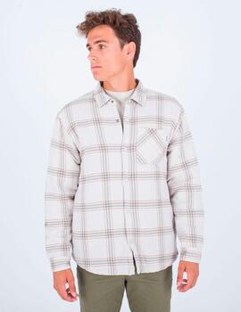 Camisa HURLEY PORTLAND SHERPA LINED FLANEL - Bone