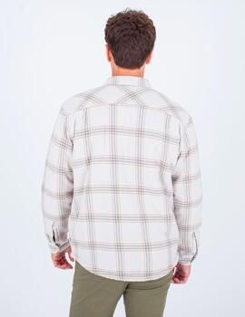 Camisa HURLEY PORTLAND SHERPA LINED FLANEL - Bone