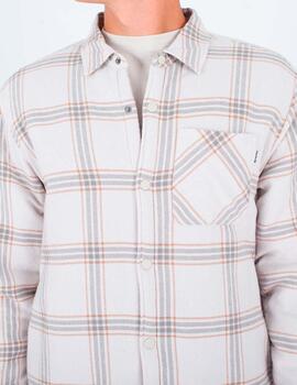 Camisa HURLEY PORTLAND SHERPA LINED FLANEL - Bone