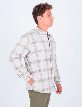 Camisa HURLEY PORTLAND SHERPA LINED FLANEL - Bone