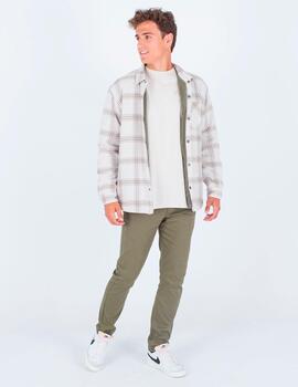 Camisa HURLEY PORTLAND SHERPA LINED FLANEL - Bone