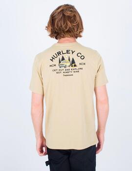 Camiseta HURLEY EVD EXPLR CAMPIN - Maple Cream