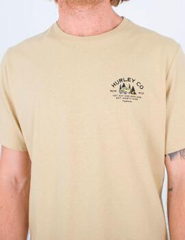 Camiseta HURLEY EVD EXPLR CAMPIN - Maple Cream