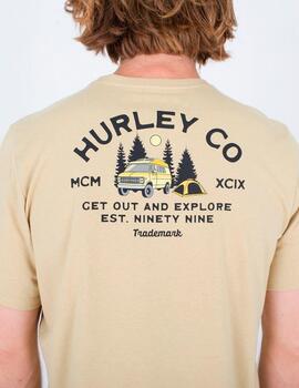 Camiseta HURLEY EVD EXPLR CAMPIN - Maple Cream