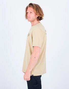 Camiseta HURLEY EVD EXPLR CAMPIN - Maple Cream