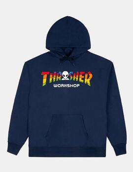 Sudadera Capucha THRASHER SPECTRUM - Azul Marino