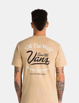 Camiseta VANS GAS STATION LOGO - Taos Taupe/Black