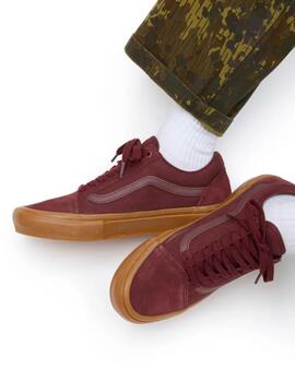 Zapatillas VANS SKATE OLD SKOOL - Dark Red/Gum