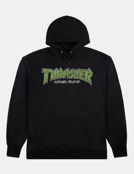 Sudadera THRASHER Capucha BRICK - Black