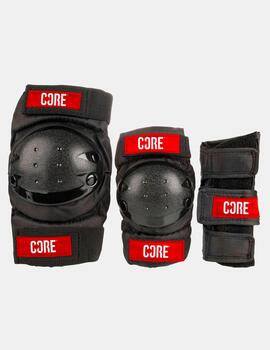 Set Protección CORE JR 3 Pack - Negro