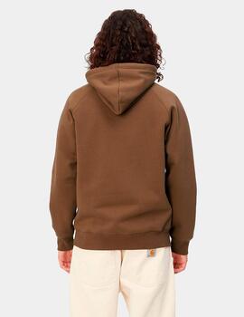 Sudadera Capucha CARHARTT CHASE - Tamarind/Gold