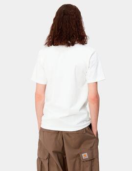 Camiseta CARHARTT UNIVERSITY SCRIPT - White/Gold