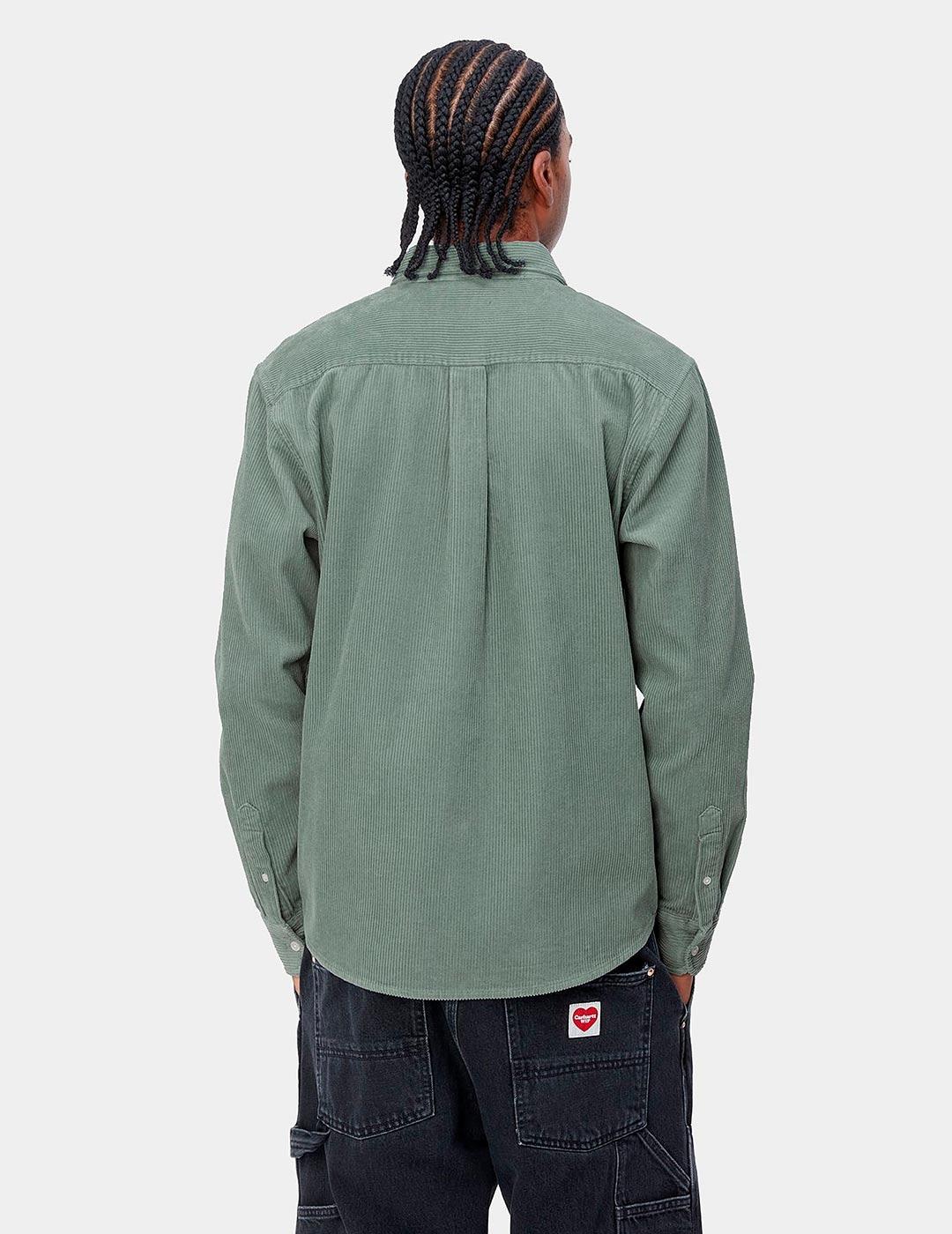 Camisa CARHARTT MADISON CORD - Glassy Teal/Black
