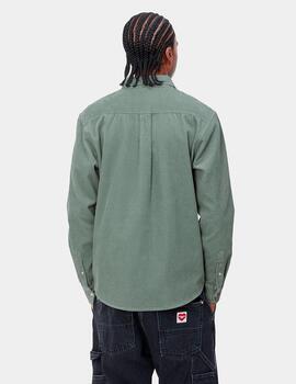 Camisa CARHARTT MADISON CORD - Glassy Teal/Black