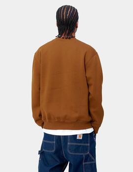 Sudadera CARHARTT SWEAT - Deep H Brown/Black