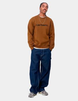 Sudadera CARHARTT SWEAT - Deep H Brown/Black