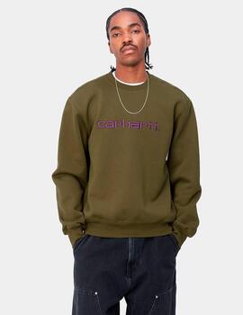 Sudadera CARHARTT SWEAT - Highland/Cassis
