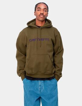 Sudadera Capucha CARHARTT SWEAT - Highland/Cassis