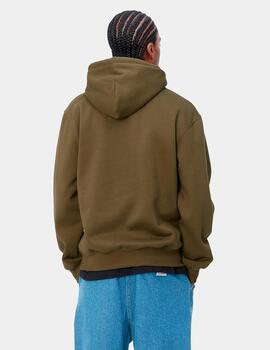 Sudadera Capucha CARHARTT SWEAT - Highland/Cassis