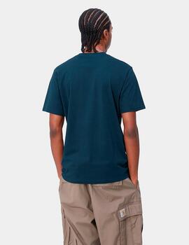 Camiseta CARHARTT SCRIPT - Squid/Salt