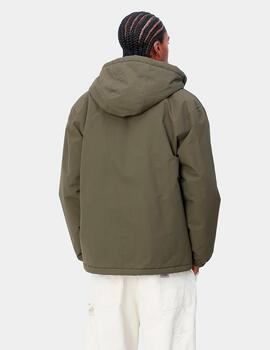 Cazadora CARHARTT HOODED COACH - Cypress/Black