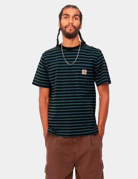 Camiseta CARHARTT SEIDLER POCKET - Squid/Black