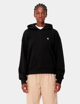 Sudadera CARHARTT W' HOODED CASEY - Black/Silver