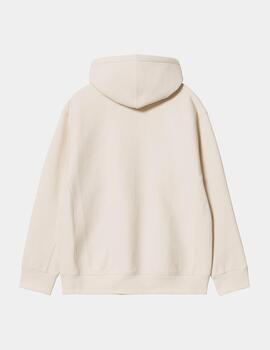 Sudadera Capucha CARHARTT WIP AMERICAN SCRIPT - Natural