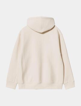 Sudadera Capucha CARHARTT AMERICAN SCRIPT - Natural