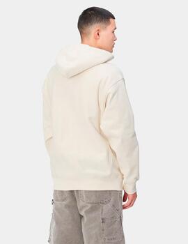 Sudadera Capucha CARHARTT AMERICAN SCRIPT - Natural