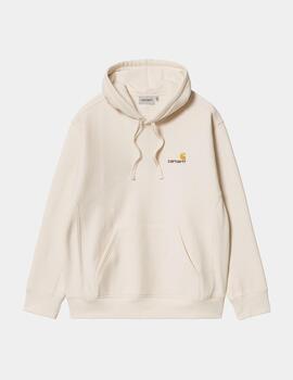 Sudadera Capucha CARHARTT WIP AMERICAN SCRIPT - Natural