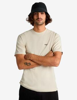 Camiseta VANS LEFT CHEST LOGO - Oatmeal/Black